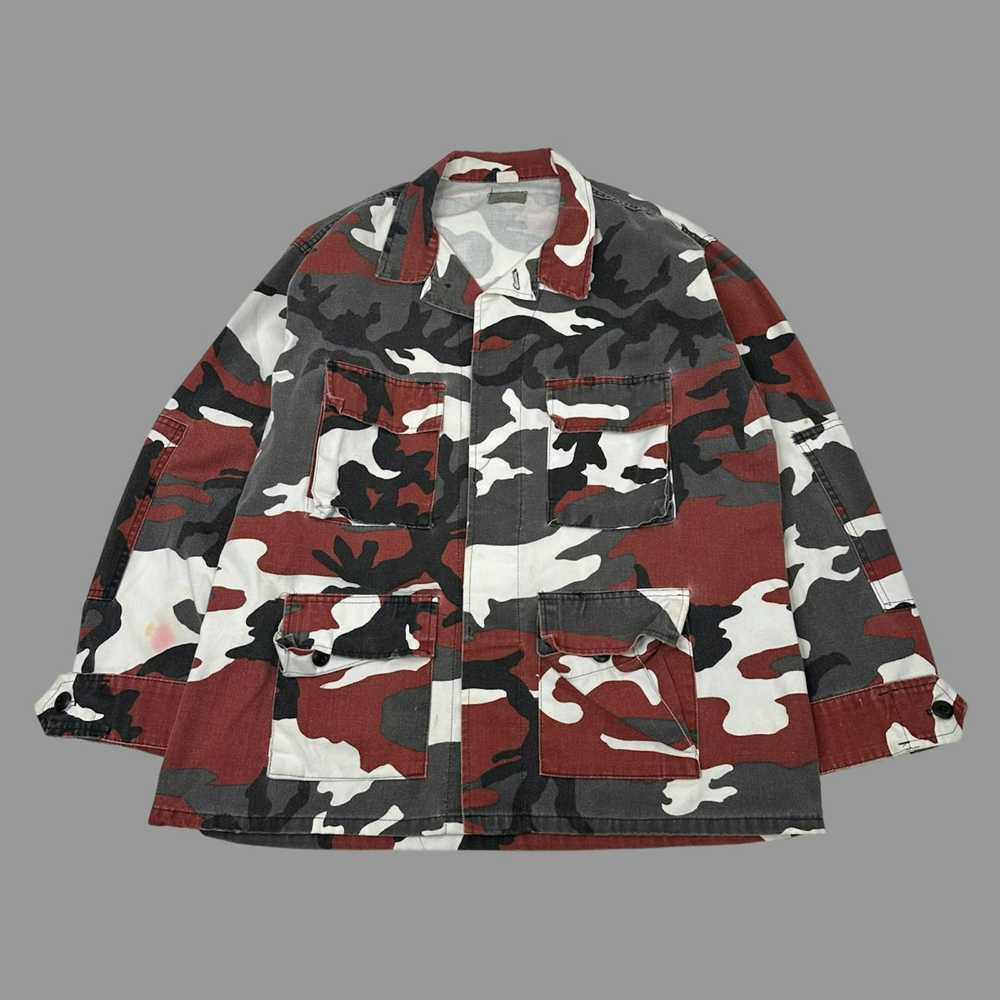 Military × Streetwear × Vintage Vintage 1990s red… - image 1