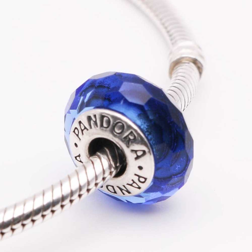 pandora Authentic PANDORA Blue Fascinating Facete… - image 7