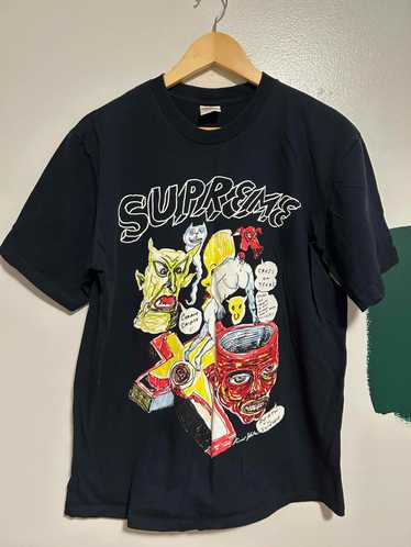 Supreme daniel johnston outlet pizza tee