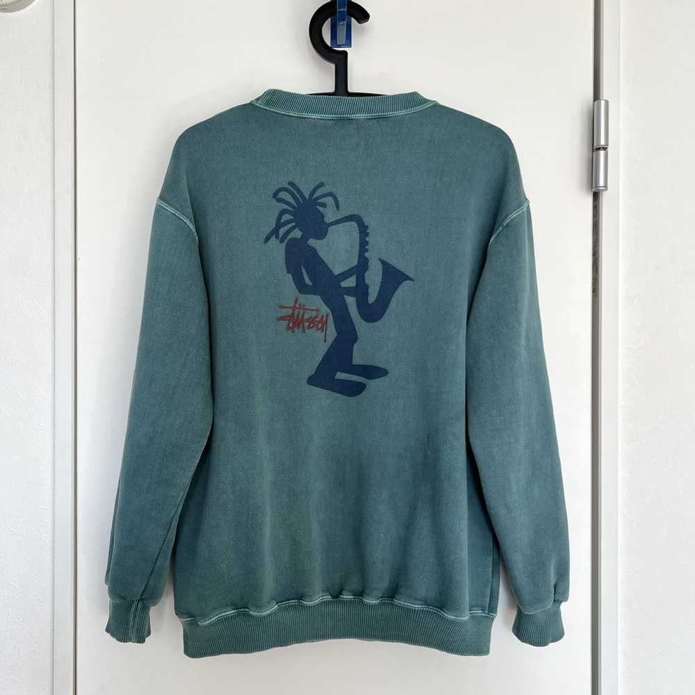 Stussy 90s Old Stussy Jazz Man Rasta Stickman Swe… - image 2