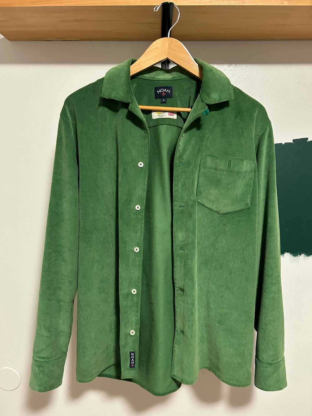 Noah Brisbane Moss Corduroy Shirt - image 1