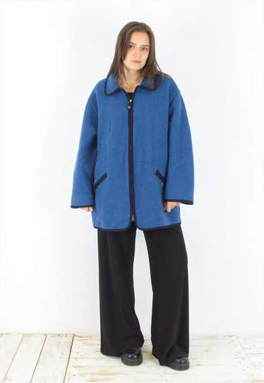 Giesswein Trachten XL EU 46 Wool Cardigan Coat Bl… - image 1