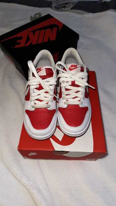 Nike championship red dunk low