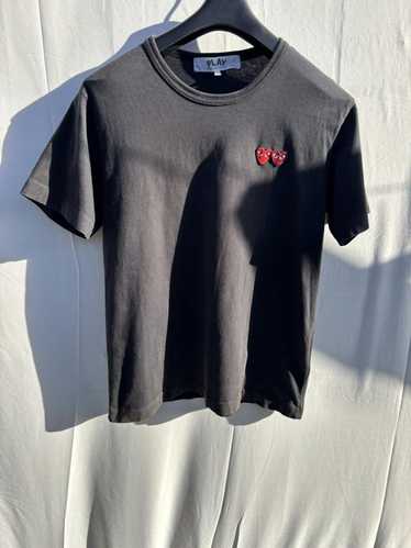 CDG CDG CDG CDG double heart tee