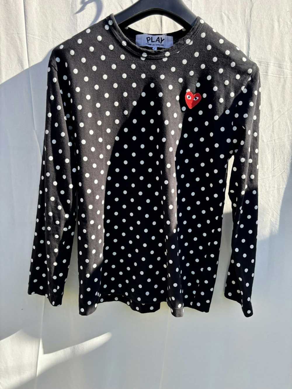 CDG CDG CDG CDG polka dot long sleeve - image 1