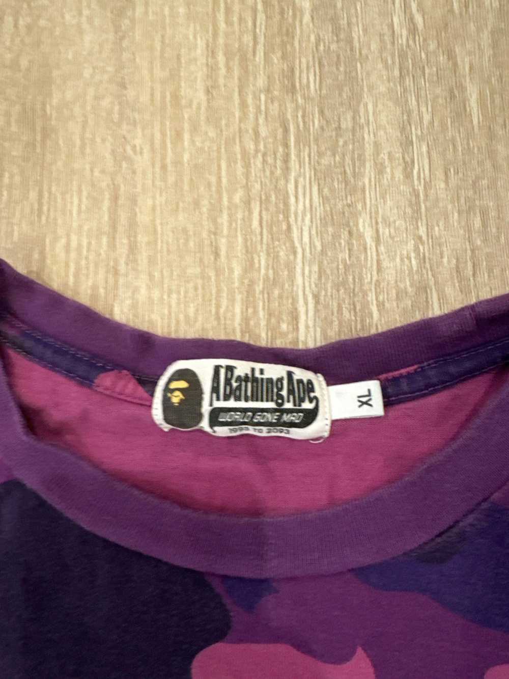 Bape Bape Purple Camo t-shirt - image 4