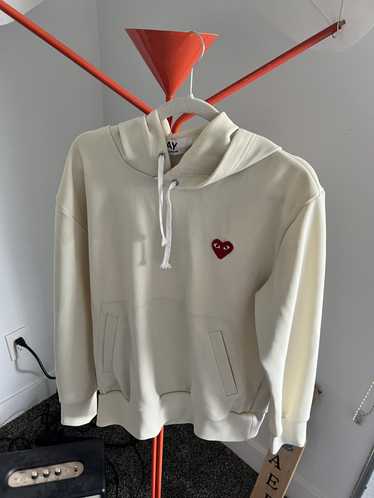 Comme des Garcons Yellow Heart Patch Hoodie