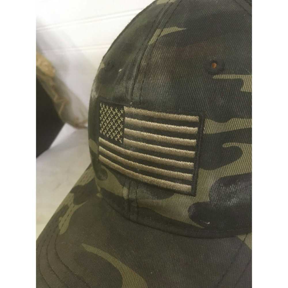 Other Mens Adjustable Green Camo American Flag Hat - image 3