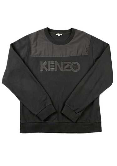 Kenzo Kenzo Paris Black Spellout Crewneck Pullover