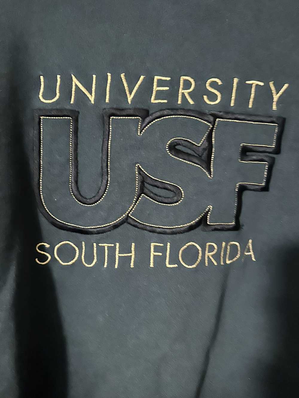 Vintage USF Vintage Sweatshirt Pine Green Heavy E… - image 2