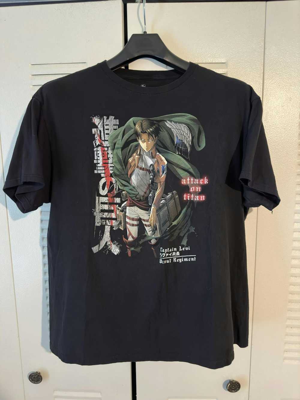 Vintage Attack On Titan Captain Levi Season 3 Tee - image 1