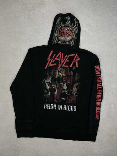 Rock Band × Slayer × Vintage Hoodie Slayer Reign … - image 1