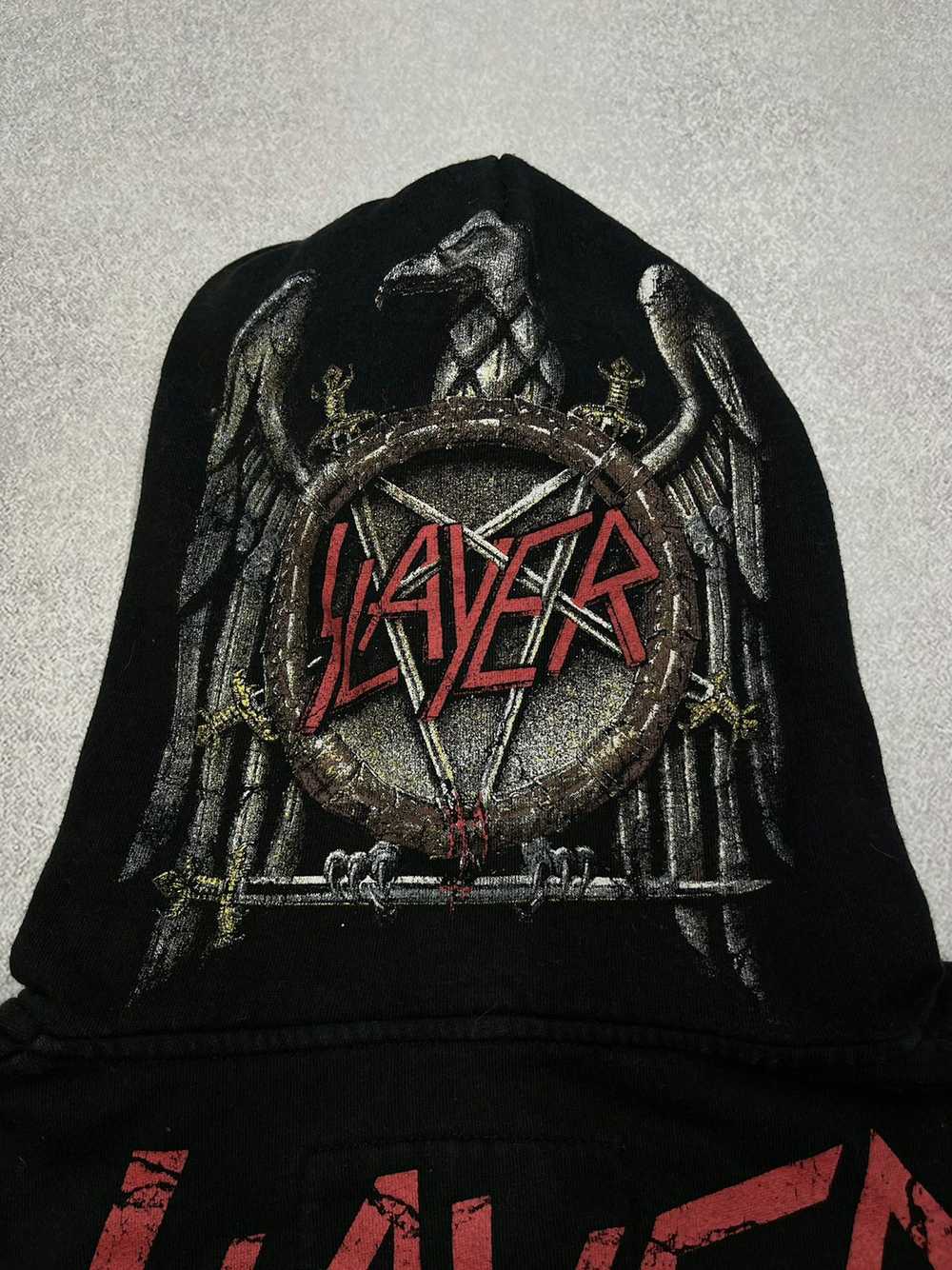 Rock Band × Slayer × Vintage Hoodie Slayer Reign … - image 5