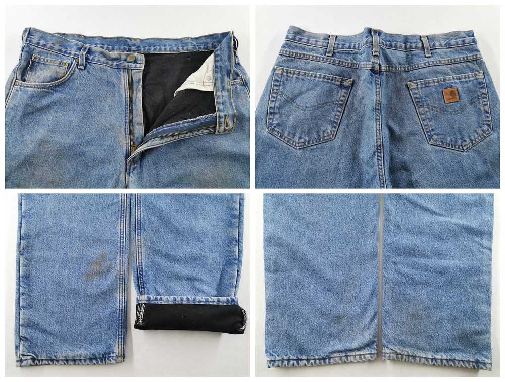 Carhartt Vintage 90s Carhatt Denim Jeans Size 40/… - image 8