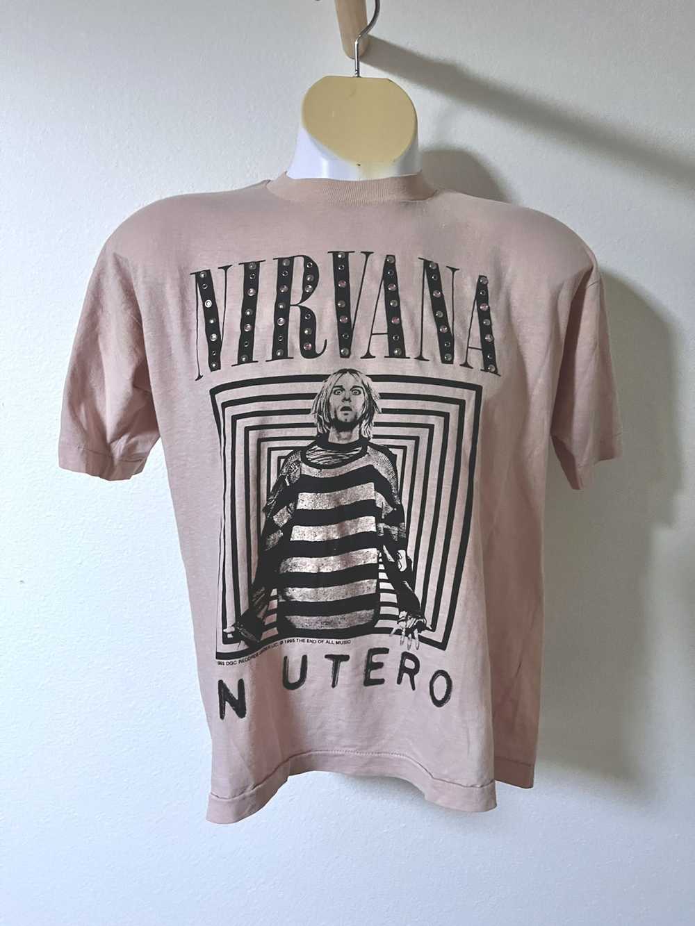 Nirvana × Vintage Vintage 90s Nirvana In Utero Bo… - image 2