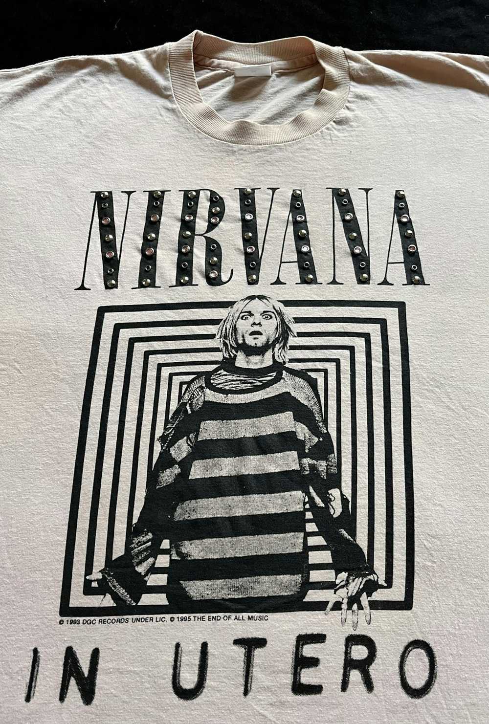 Nirvana × Vintage Vintage 90s Nirvana In Utero Bo… - image 5
