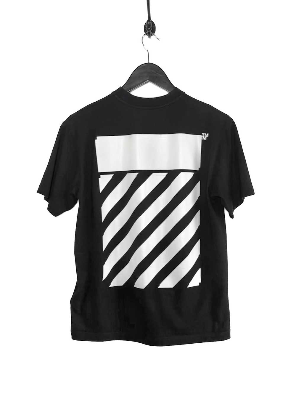 Off-White Off-White Black Diagonal Logo T-shirt - image 3