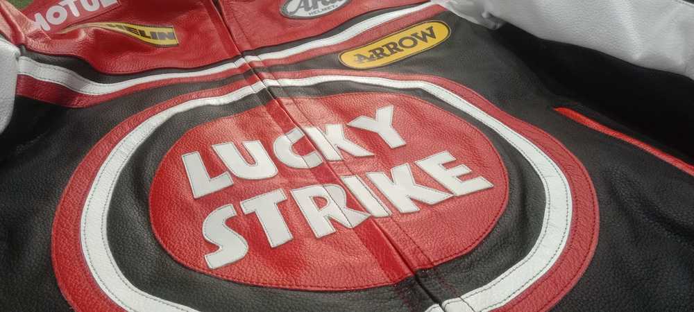 Genuine Leather Vintage Lucky Strike Motorcycle R… - image 3