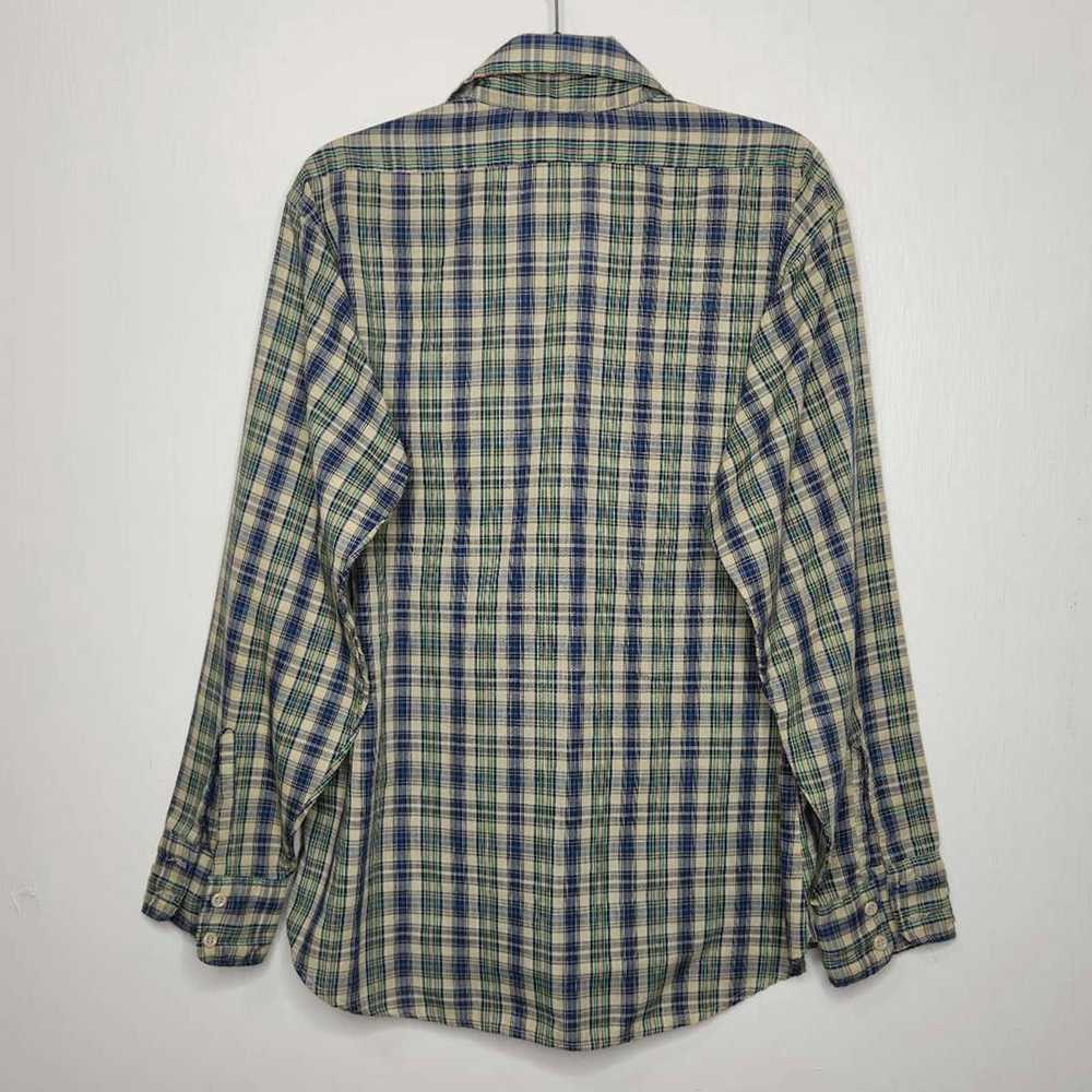 Levi's Vintage 70s Levis Tab Plaid Button Shirt G… - image 5