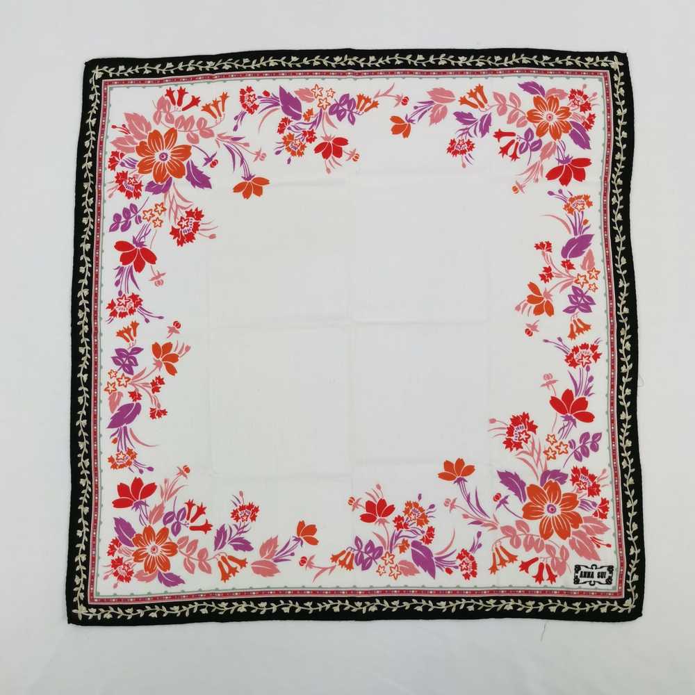 Luxury × Vintage Vintage Anna Sui Handkerchief Ne… - image 2