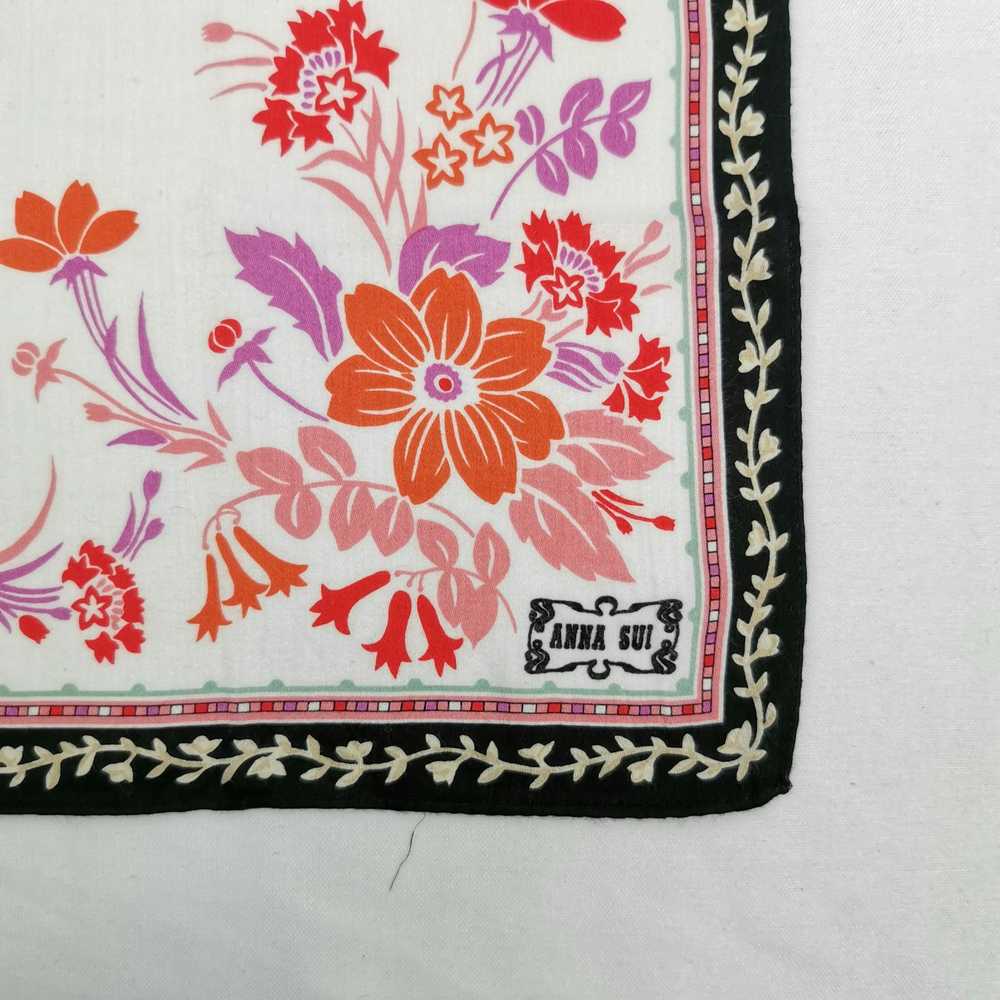 Luxury × Vintage Vintage Anna Sui Handkerchief Ne… - image 3