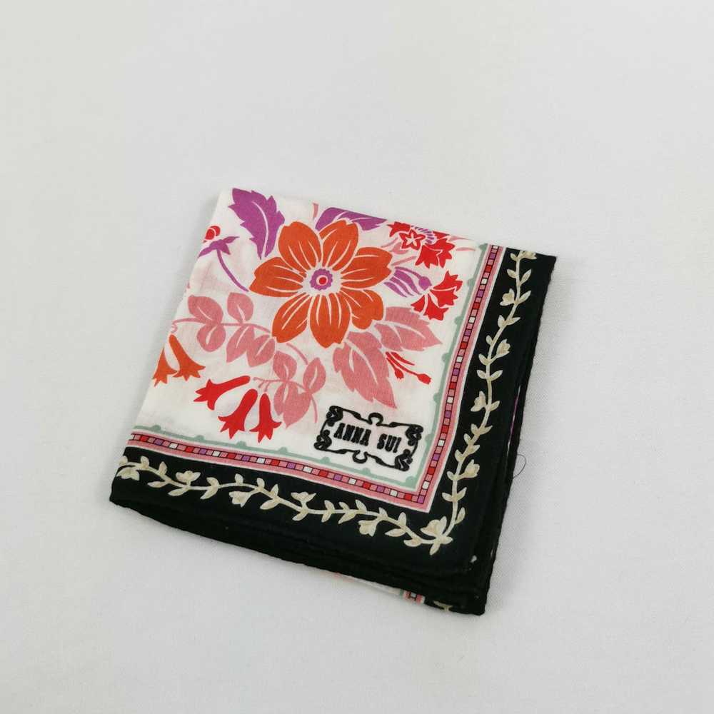 Luxury × Vintage Vintage Anna Sui Handkerchief Ne… - image 4