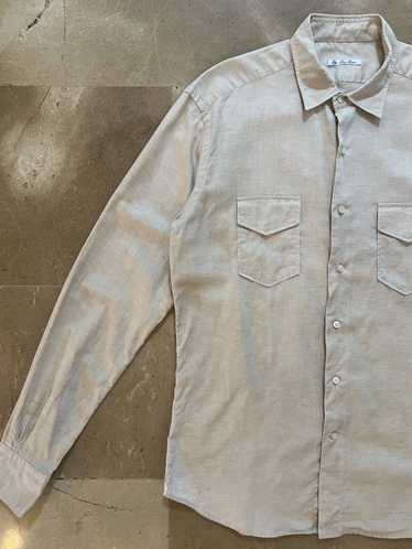 Loro Piana Loro Piana safari linen shirt