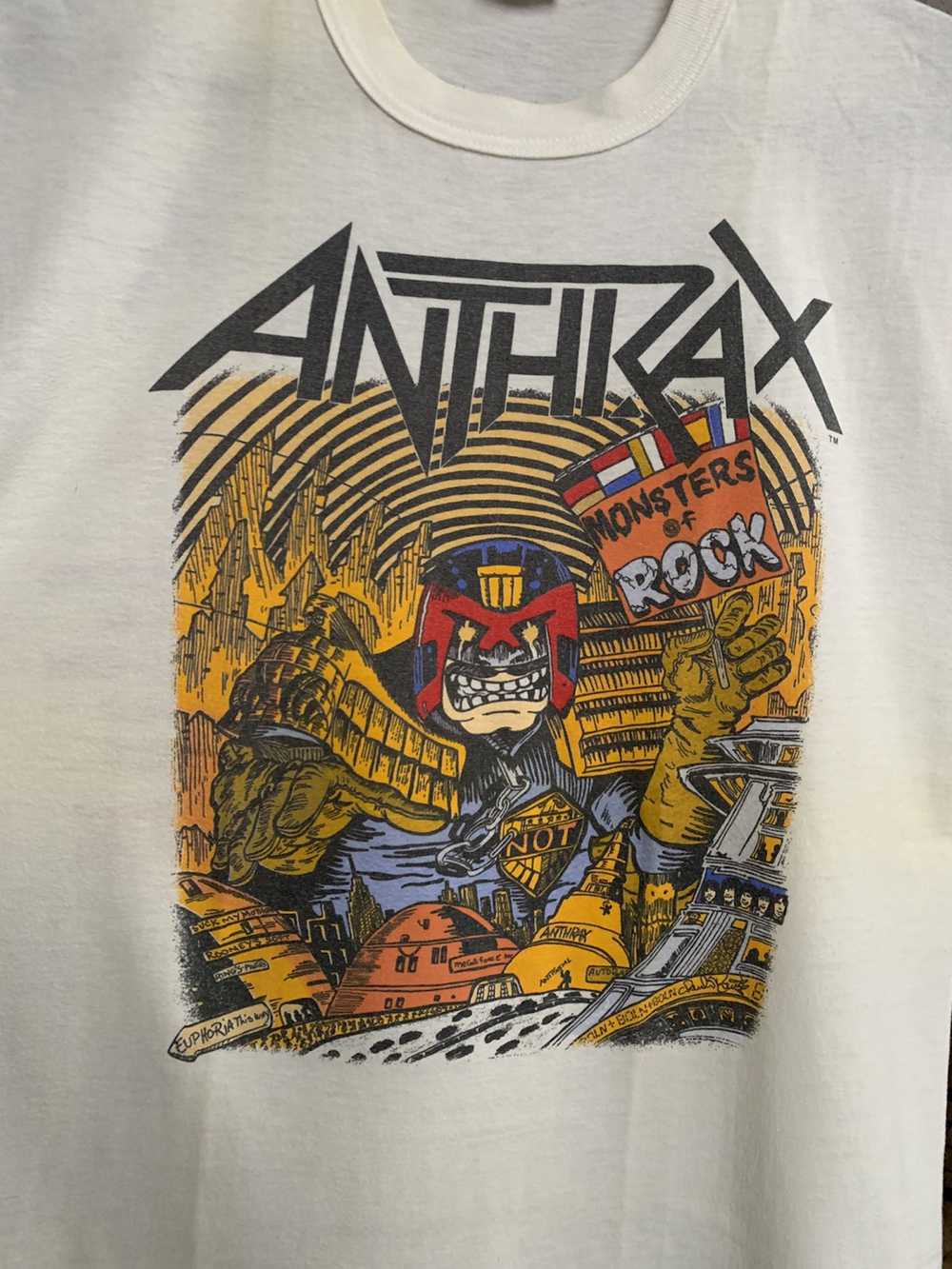 Band Tees × Rock T Shirt × Vintage 1988 Anthrax “… - image 3