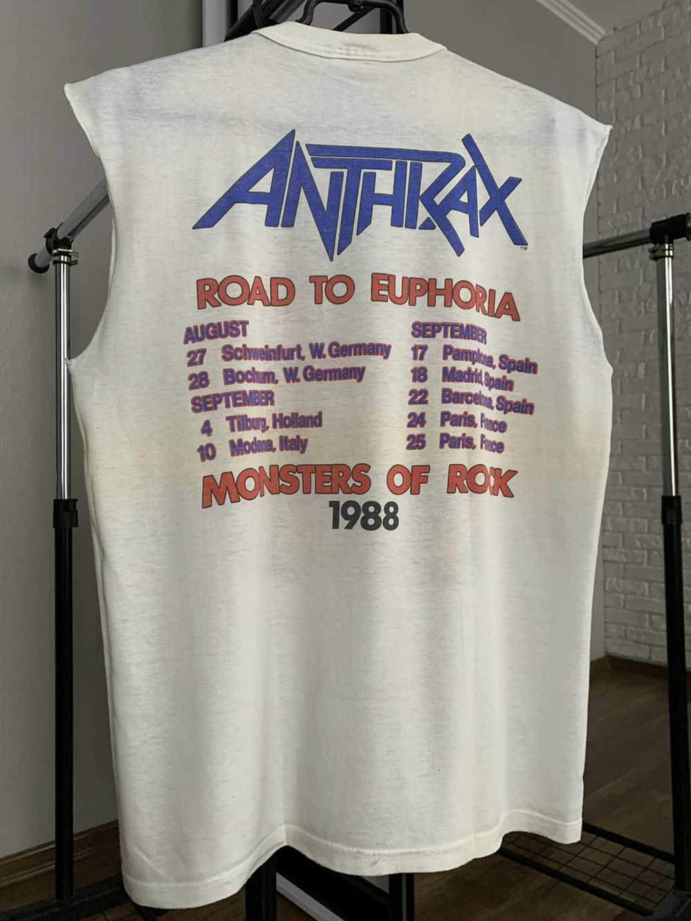 Band Tees × Rock T Shirt × Vintage 1988 Anthrax “… - image 5