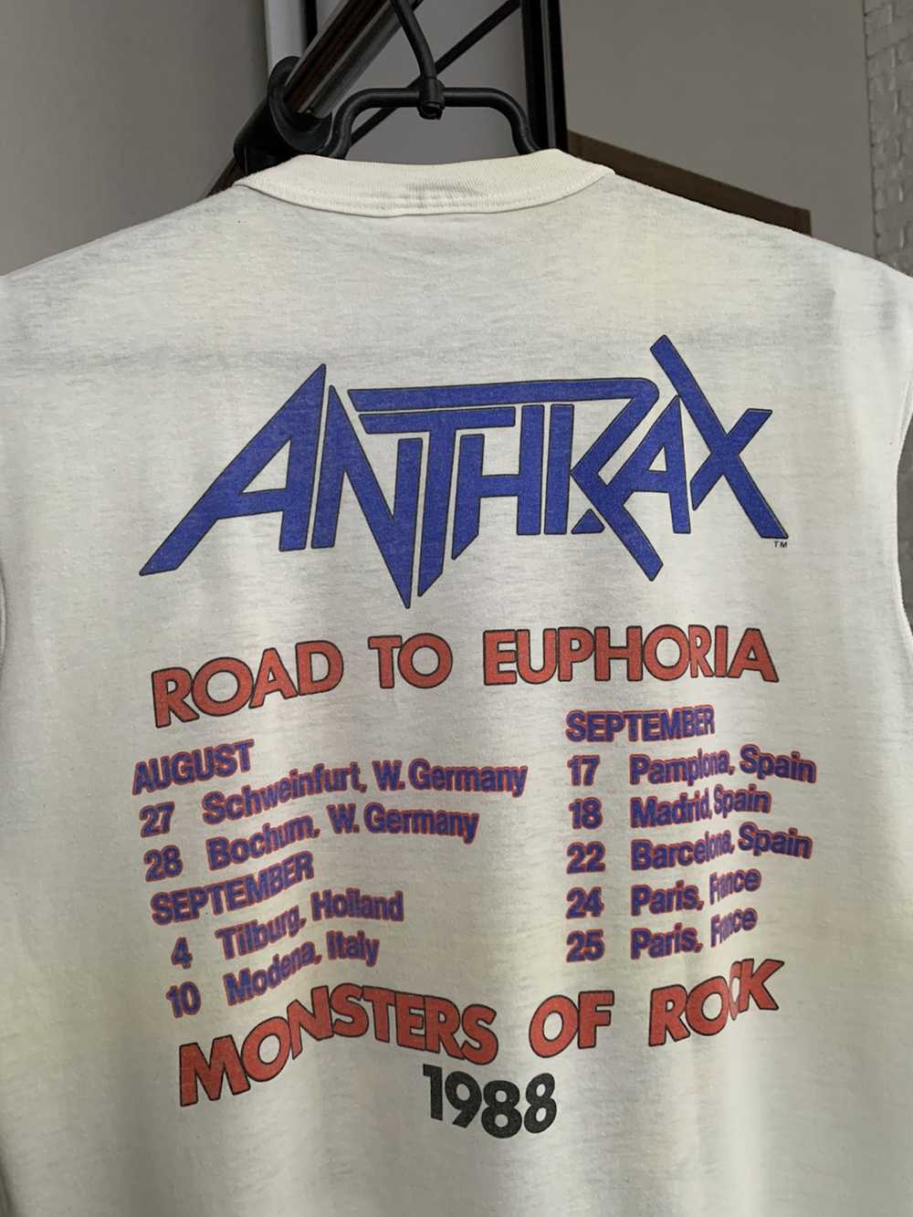 Band Tees × Rock T Shirt × Vintage 1988 Anthrax “… - image 6