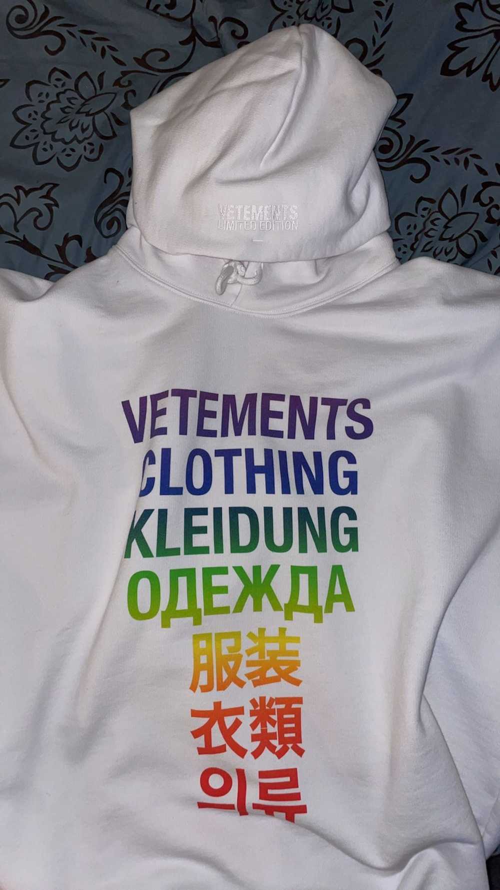 Vetements Vetements Translation Hoodie - image 1