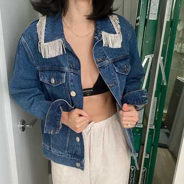 Sandro denim jacket with - Gem