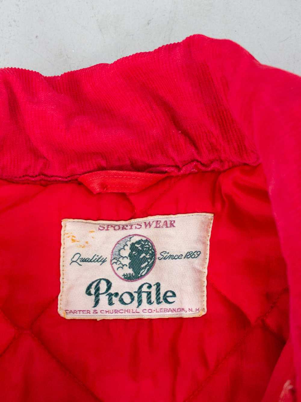 1940's Carter & Churchill Red Cotton Work Jacket … - image 12