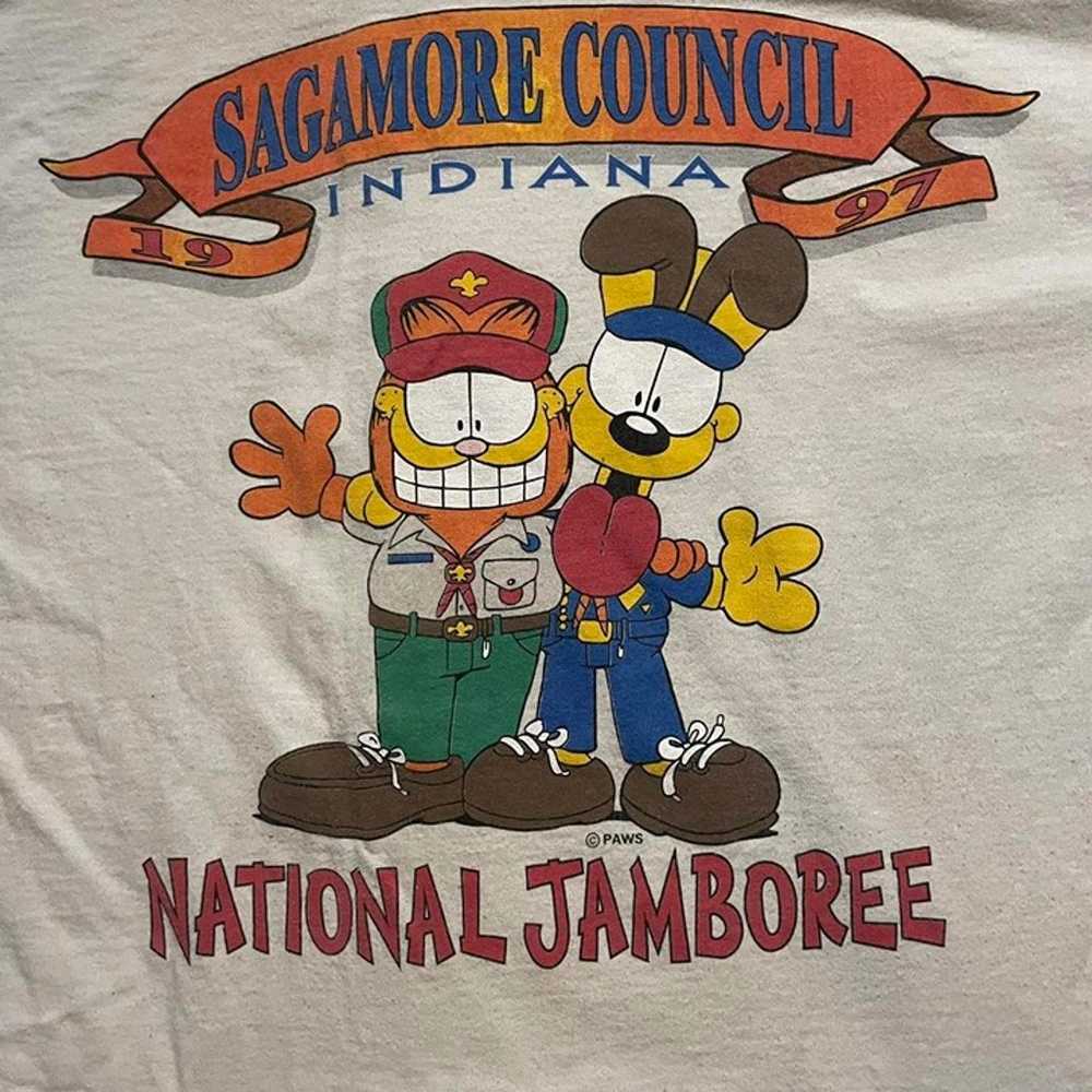 Crazy Vintage Single Stitch Garfield Shirt - image 2