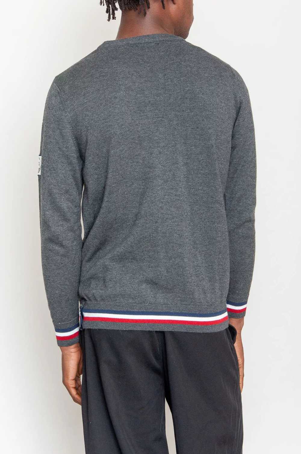 Moncler wool sweater with colorful details Grey m… - image 4