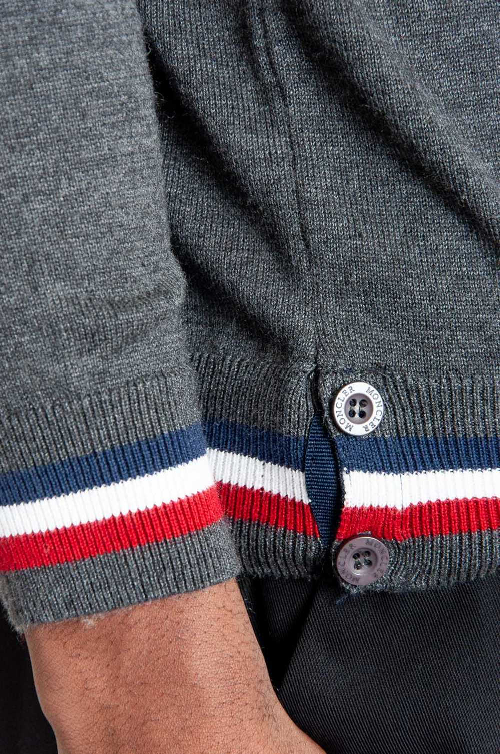 Moncler wool sweater with colorful details Grey m… - image 6