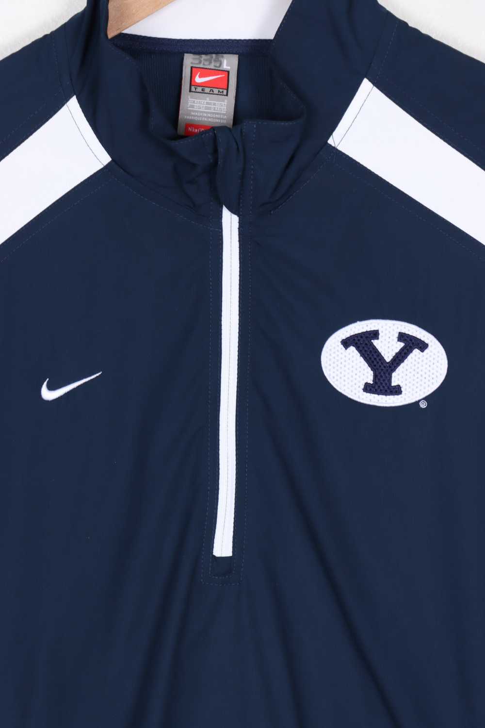 NIKE Embroidered Bringham Young Yahoo 1/4 Zip Win… - image 3