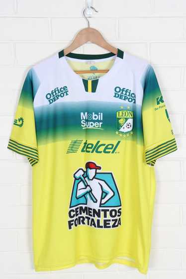 LEON FC Telcel Green & Yellow Soccer Jersey (XL) - image 1