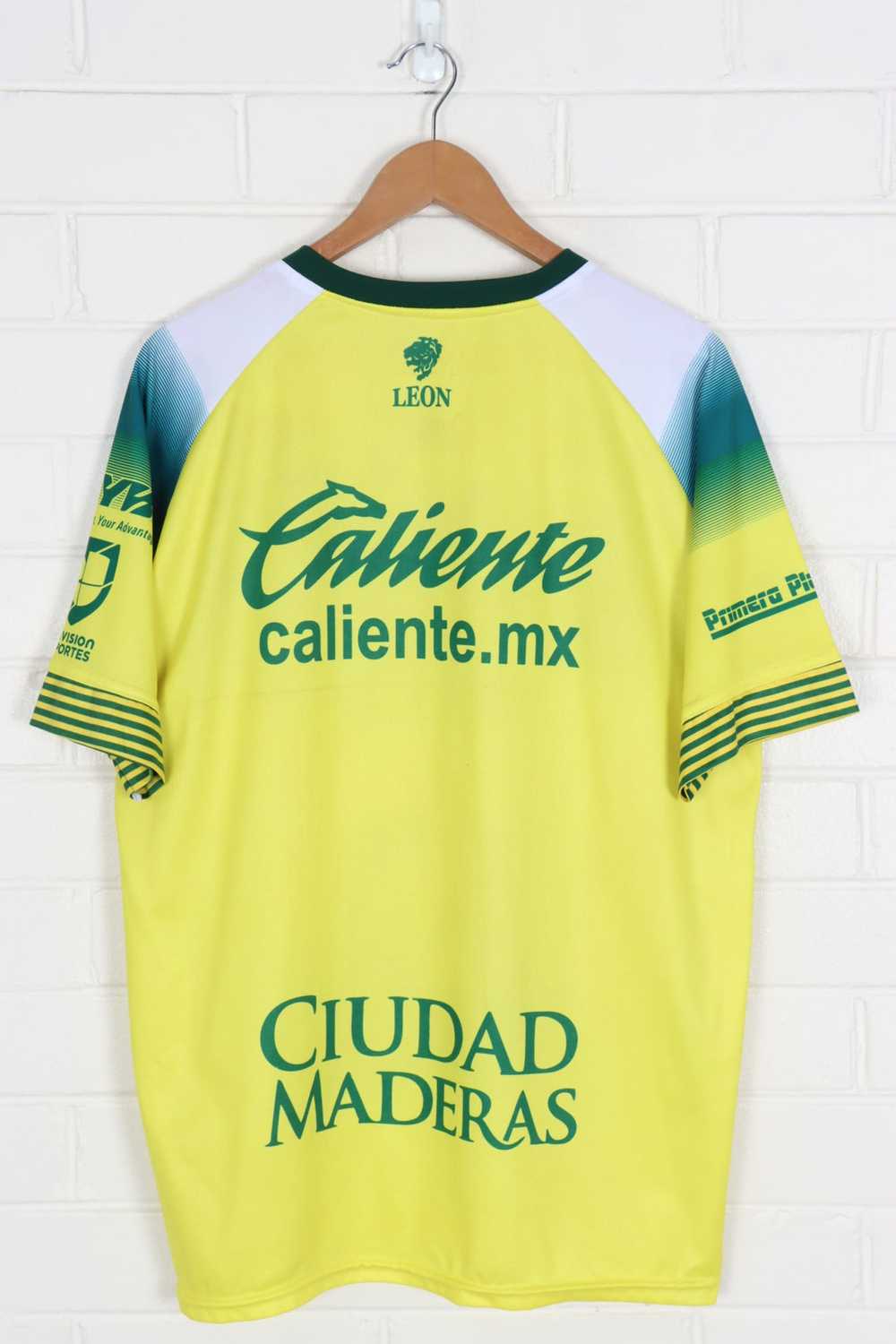 LEON FC Telcel Green & Yellow Soccer Jersey (XL) - image 2