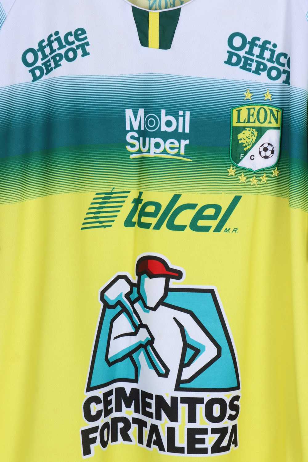 LEON FC Telcel Green & Yellow Soccer Jersey (XL) - image 3