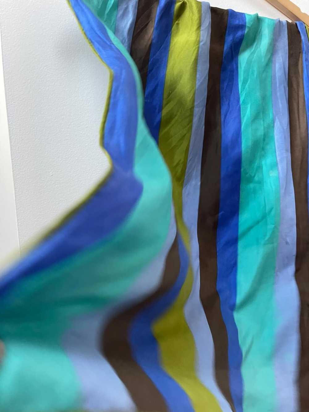 Japanese Silk Striped Silk Scarf - image 4
