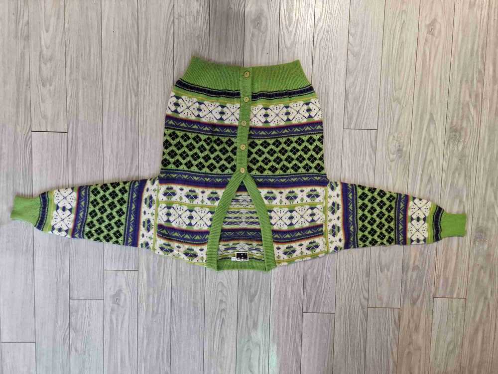 Patterned cardigan - Vest with geometric patterns… - image 3