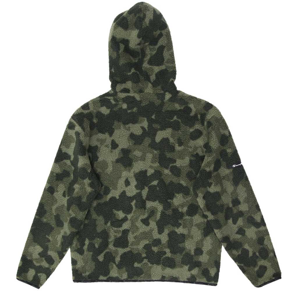 Mens Champion Camo Fleece Hoodie Sweatshirt Army … - image 2