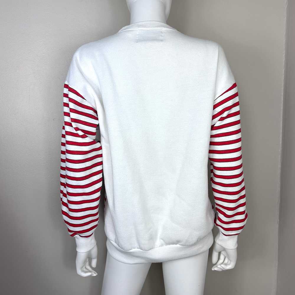 1980s Jingle Bells Striped Sweatshirt, Marcy ‘n M… - image 3