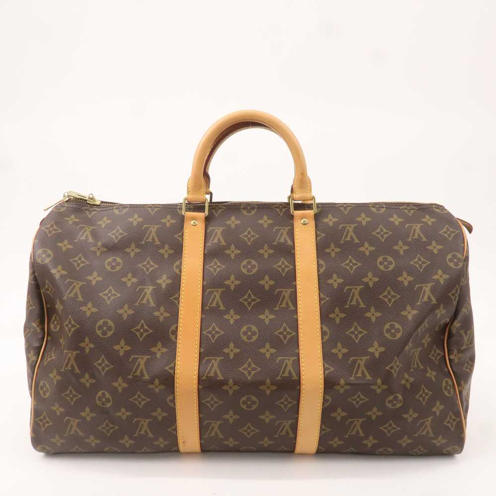 Louis Vuitton Monogram Keep All 50 Boston Bag Bro… - image 3
