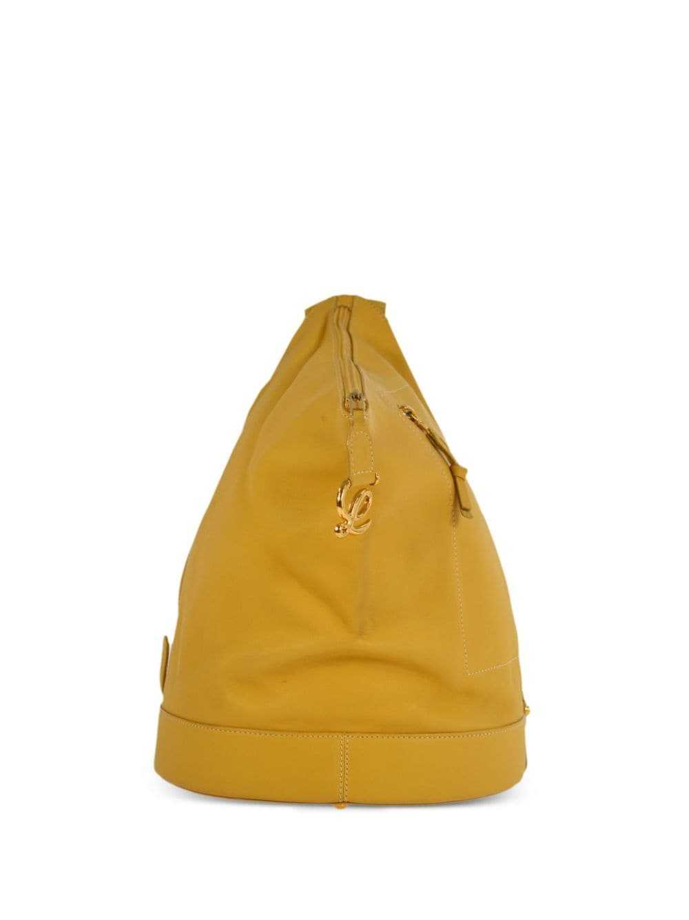 LOEWE 1990-2000s Anton leather backpack - Yellow - Gem