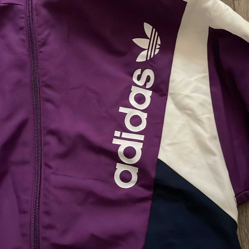 Purple Adidas Windbreaker - image 2