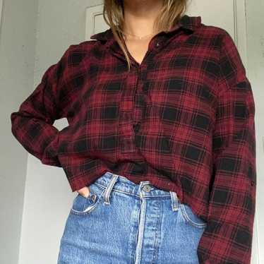 Cropped flannel - image 1