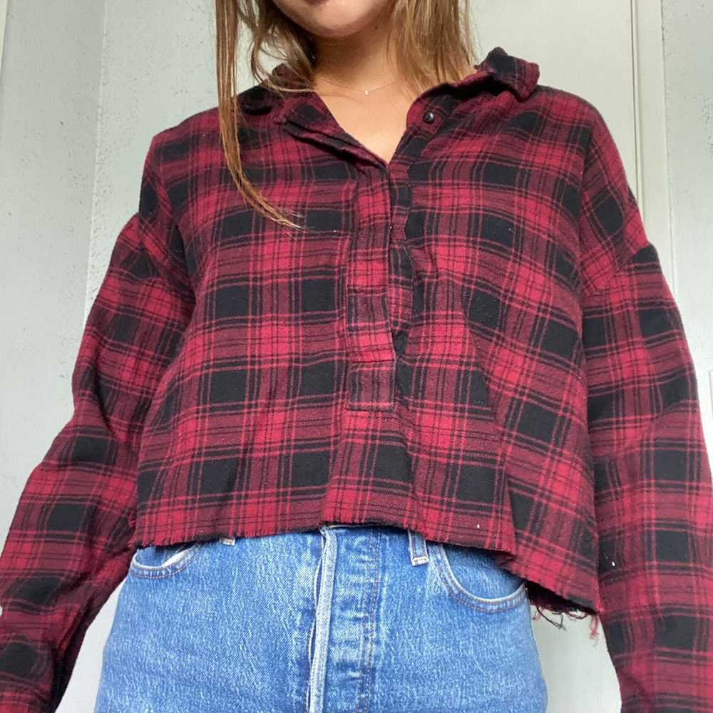Cropped flannel - image 3