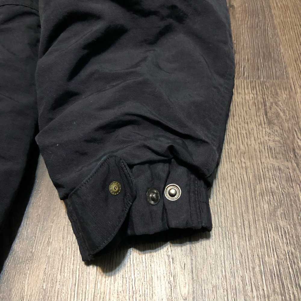 Carhartt Mens Jacket Coat Black Flap Pockets Mock… - image 6